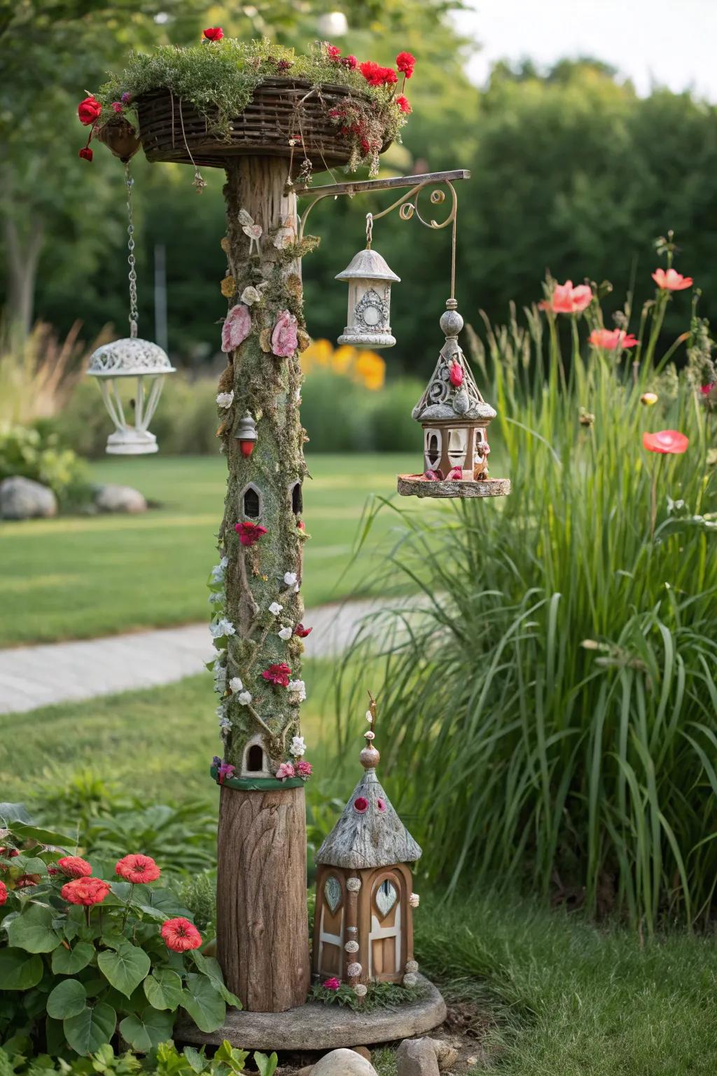 Enchant your garden through an enchanted pole masterpiece, wherein artisanship coalesces with whimsy.