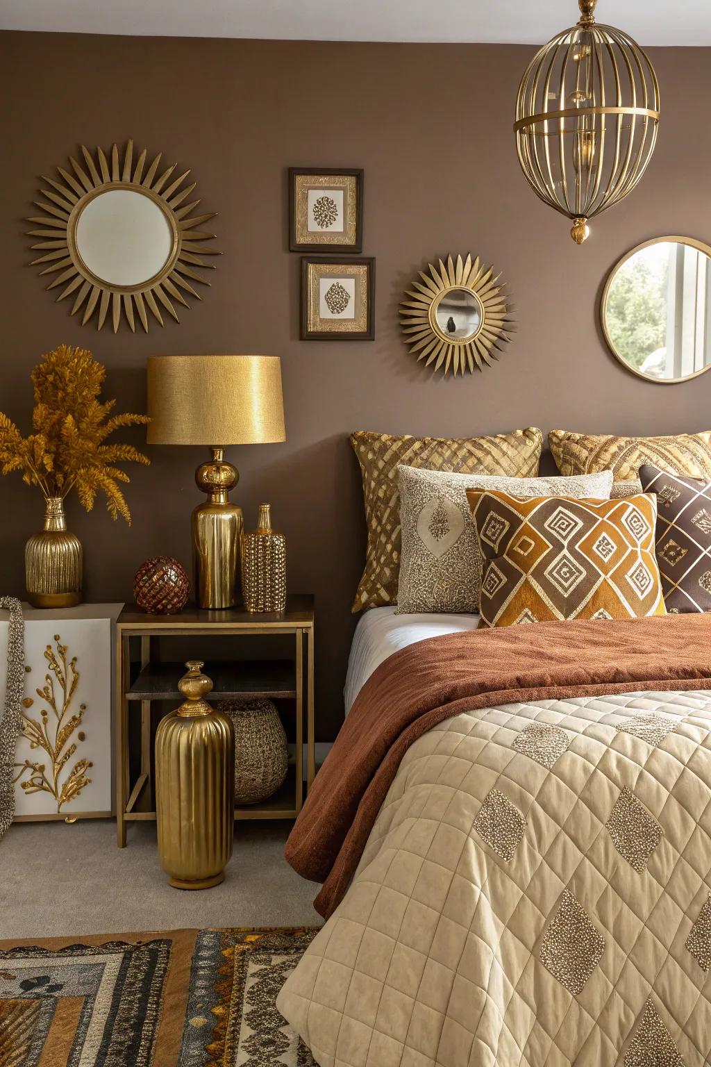 Varied accents add personal charm.