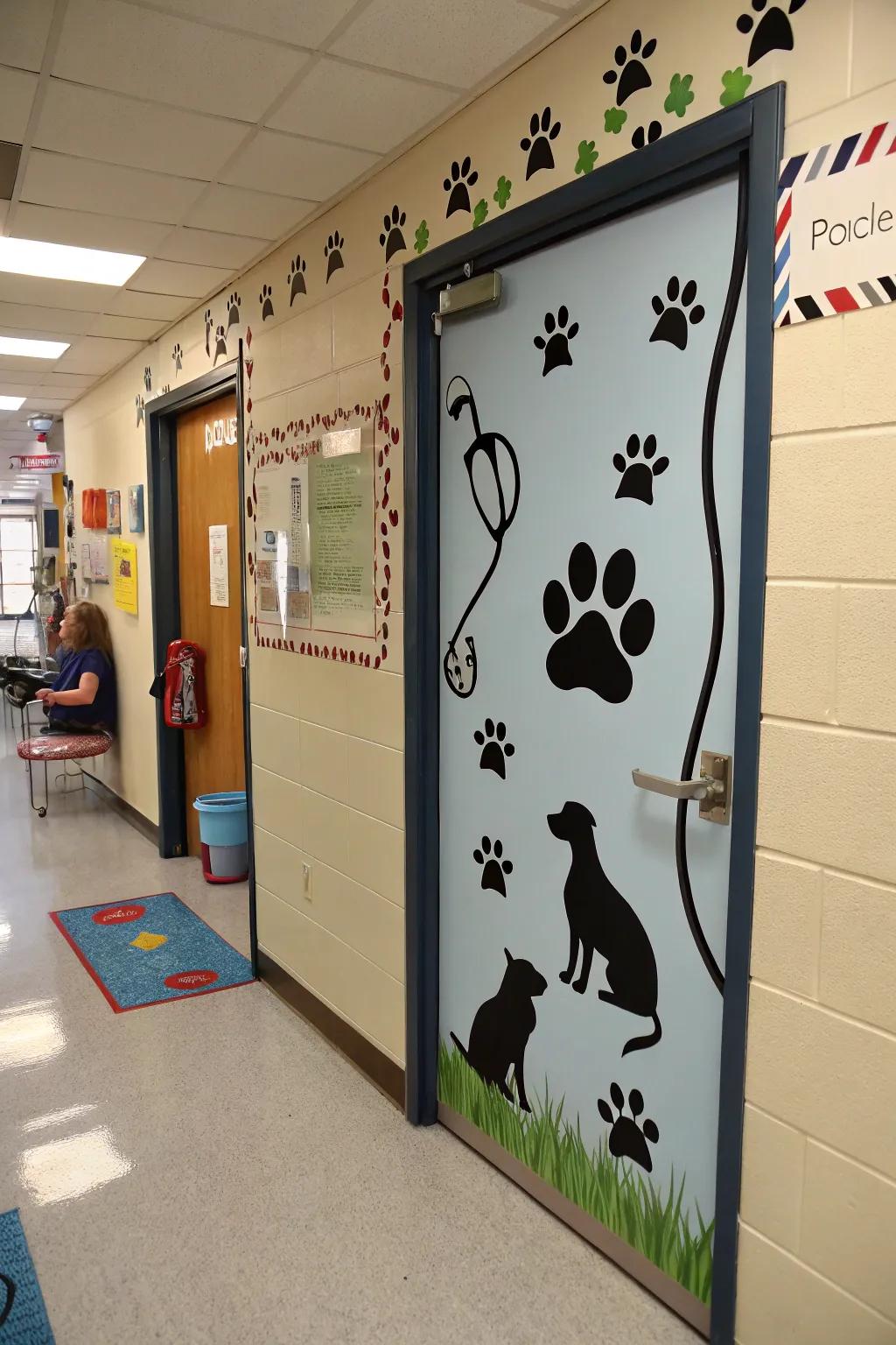 Display care for animals through your veterinary theme.