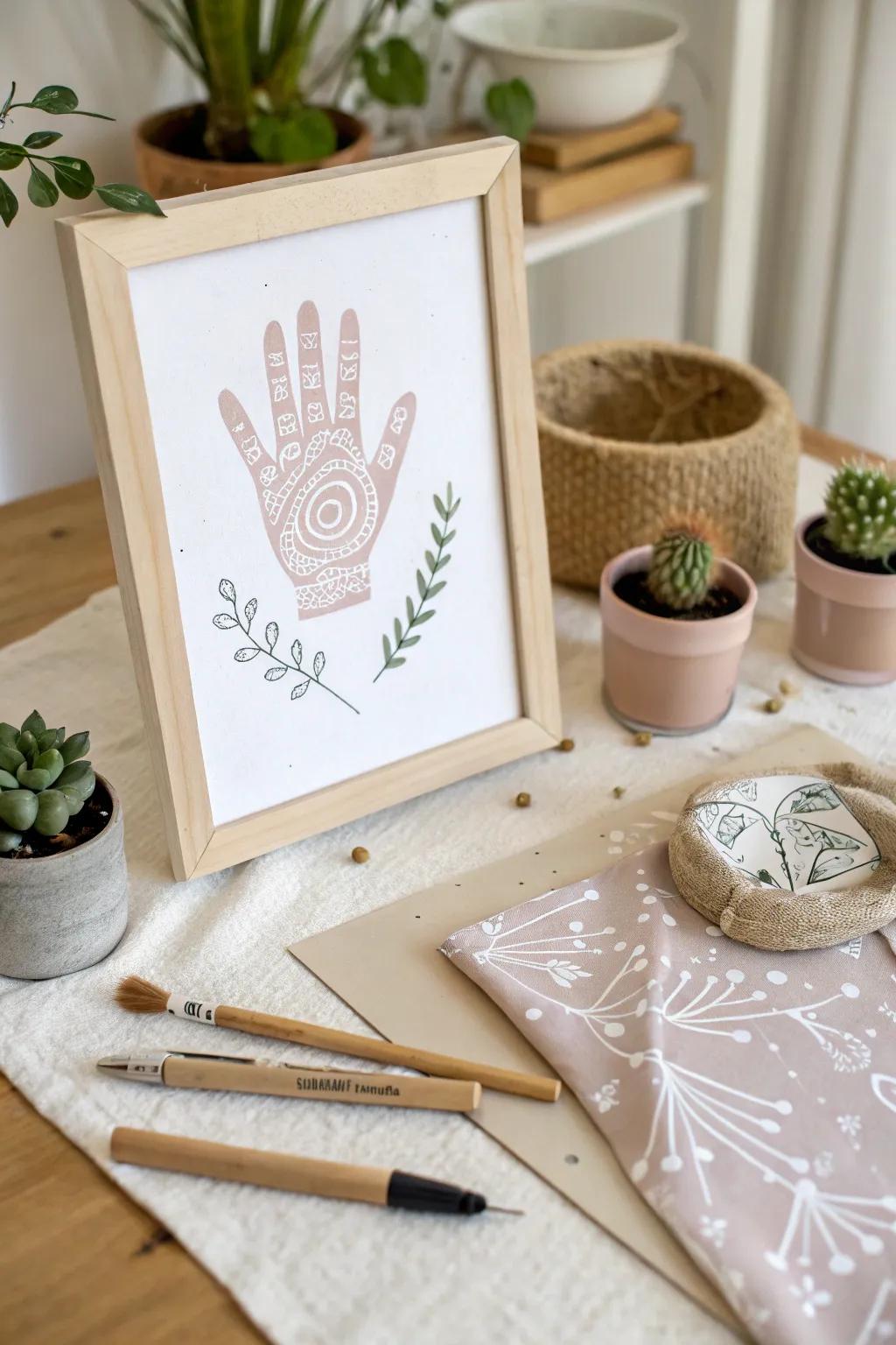 Celebrating community helpers through the art of handprints &ndash; a minimalist craft that speaks to the heart and home.