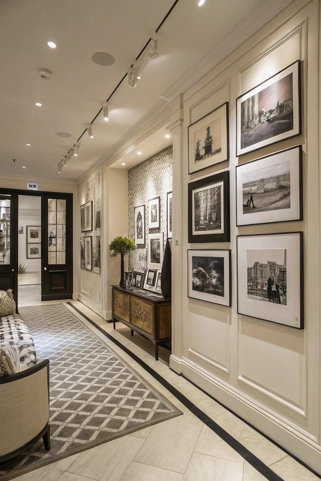 Monochrome posters offer a versatile and striking decor option.