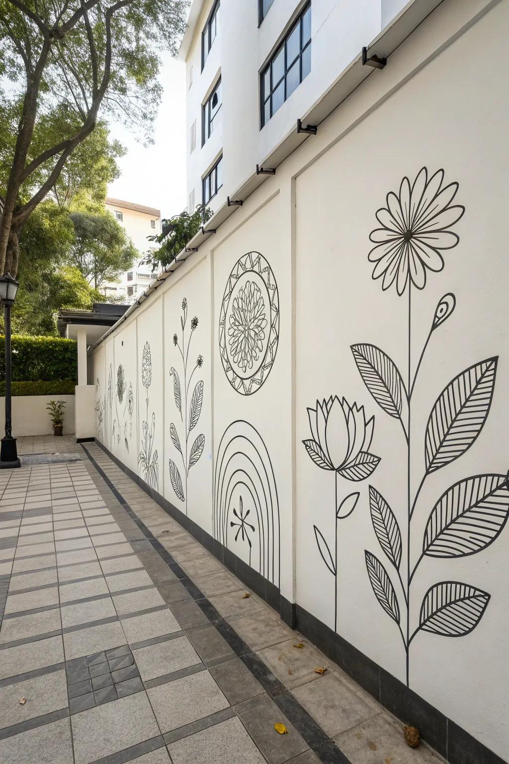 Line installation adds beauty.
