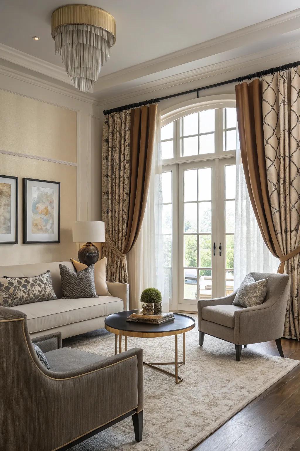 Rod designs add variety and personality to your decor.