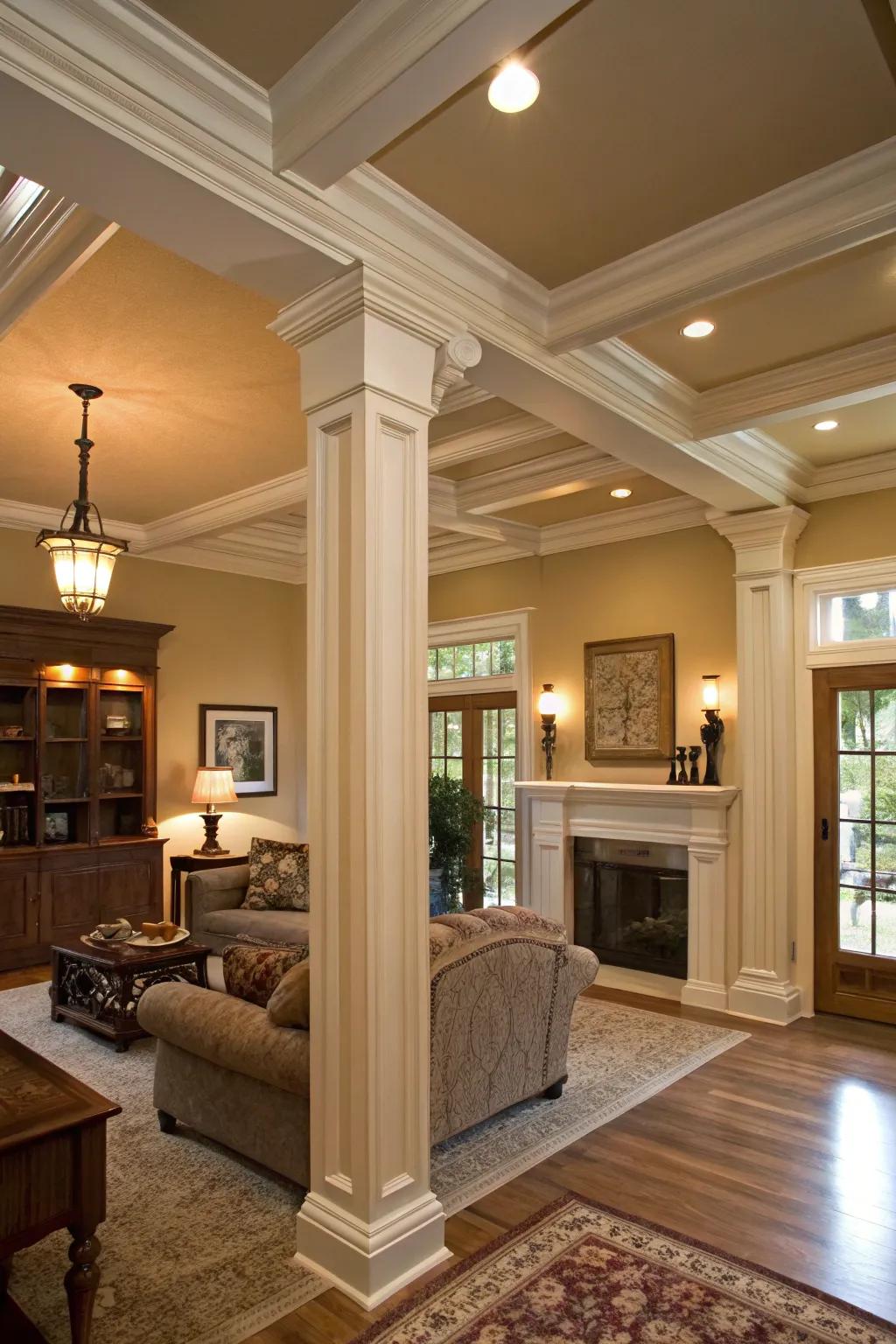 Structural features contribute an authentic vintage charm.