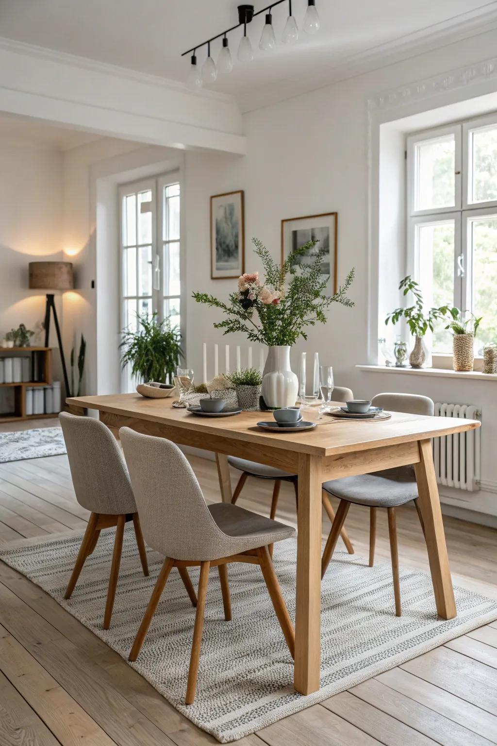 Pine stain keeps it light and naturally beautiful.