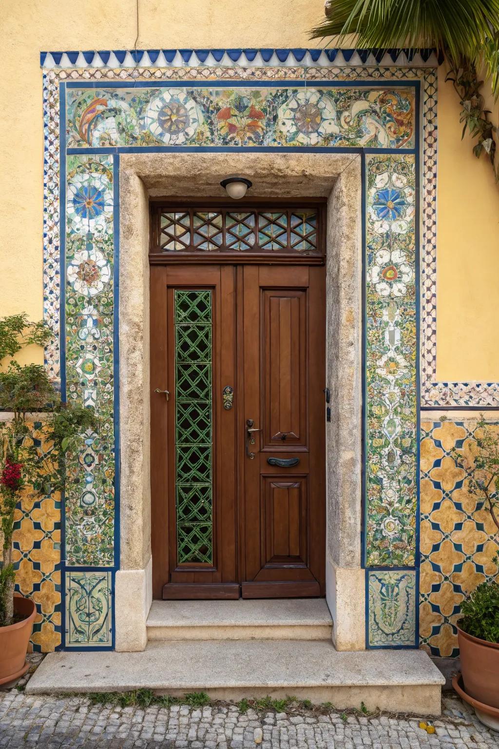 Add Mediterranean flair with mosaic tile details.