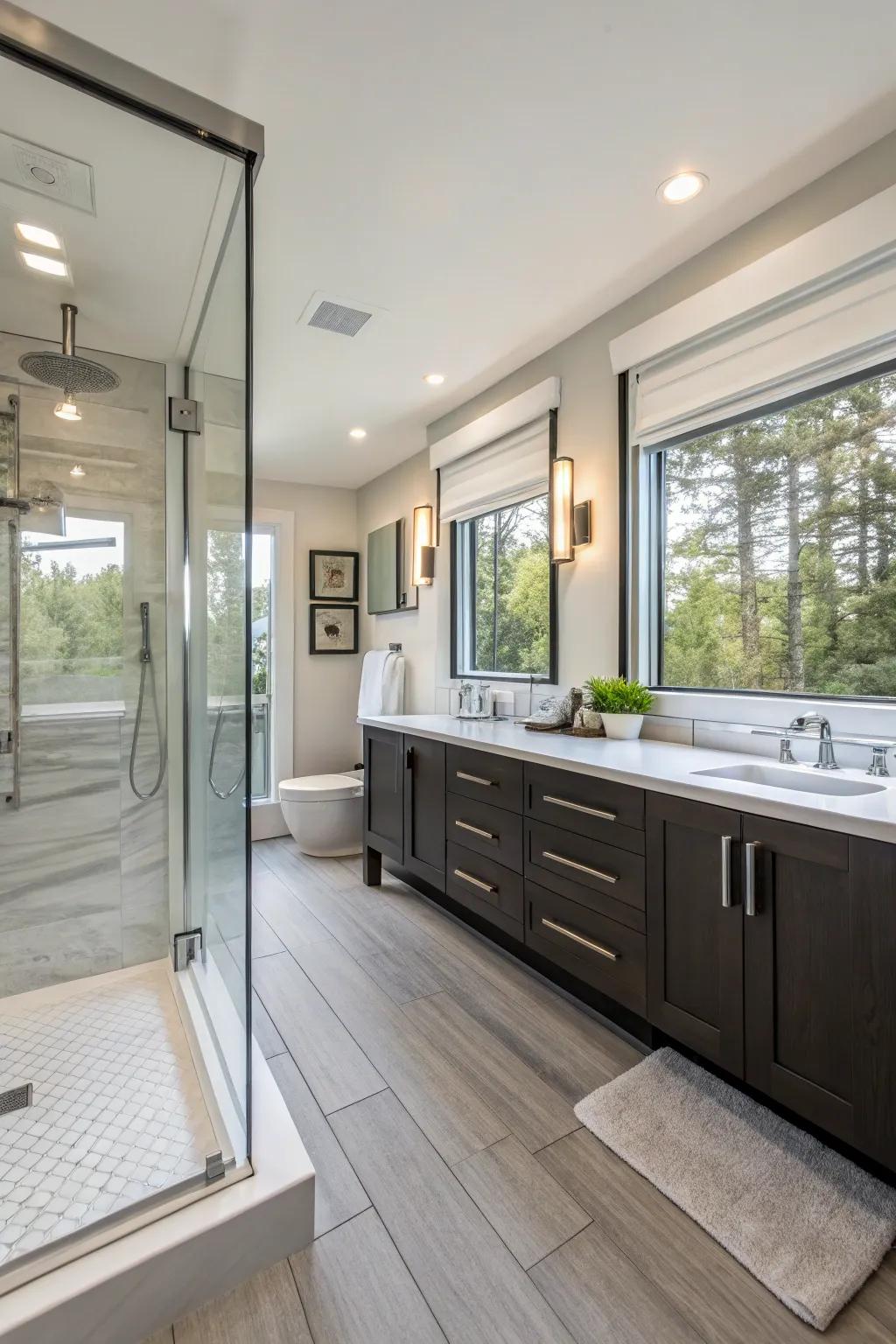 Modern fixtures can transform your bathroom into a spa-like space.