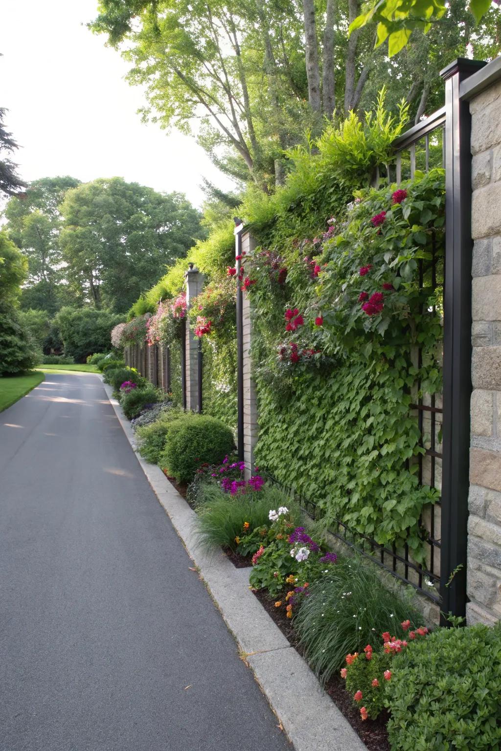 Verdant wall perimeters introduce vitality and greenery to your expanse.