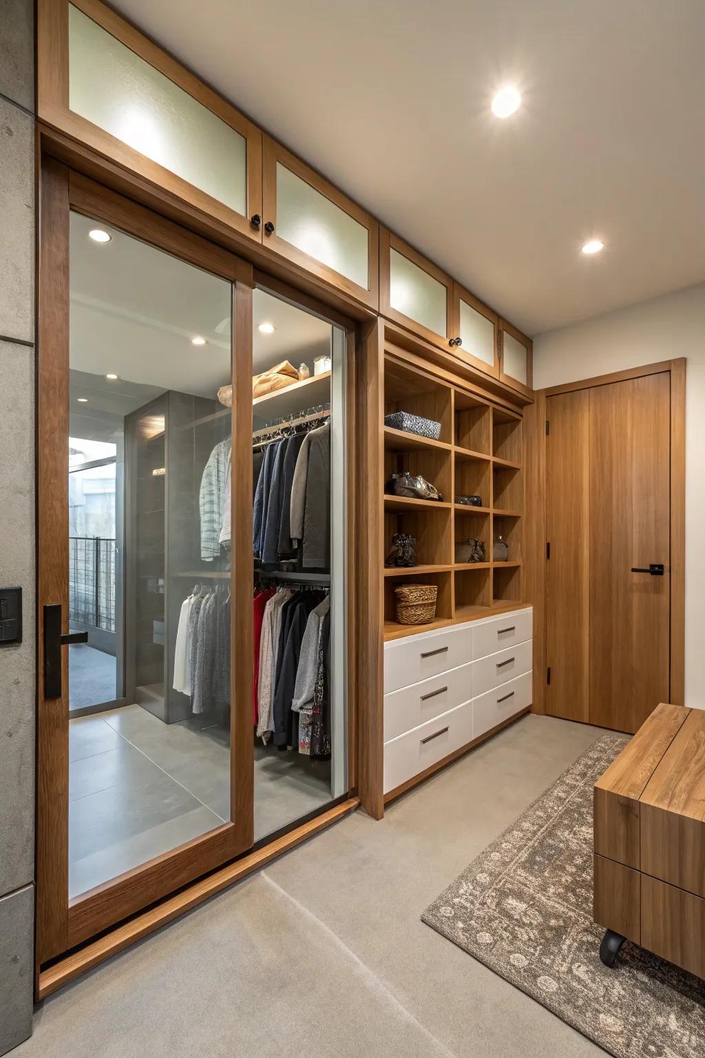 Eco-conscious materials provide sustainable and chic design.