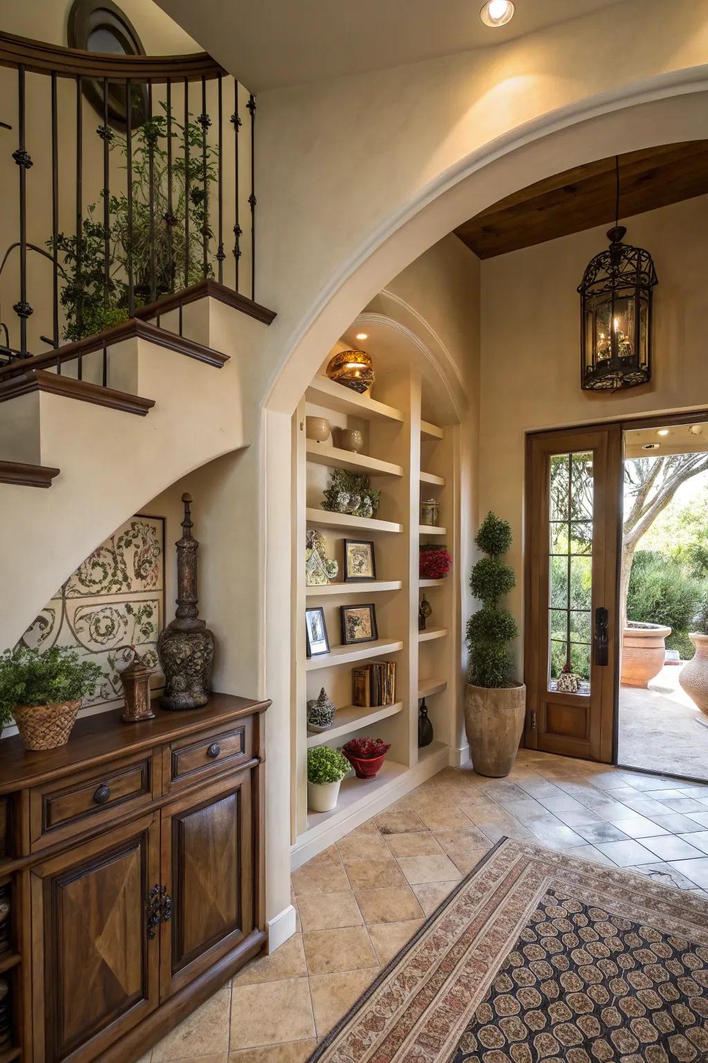 Architectural features enhance your entryway's function and style.