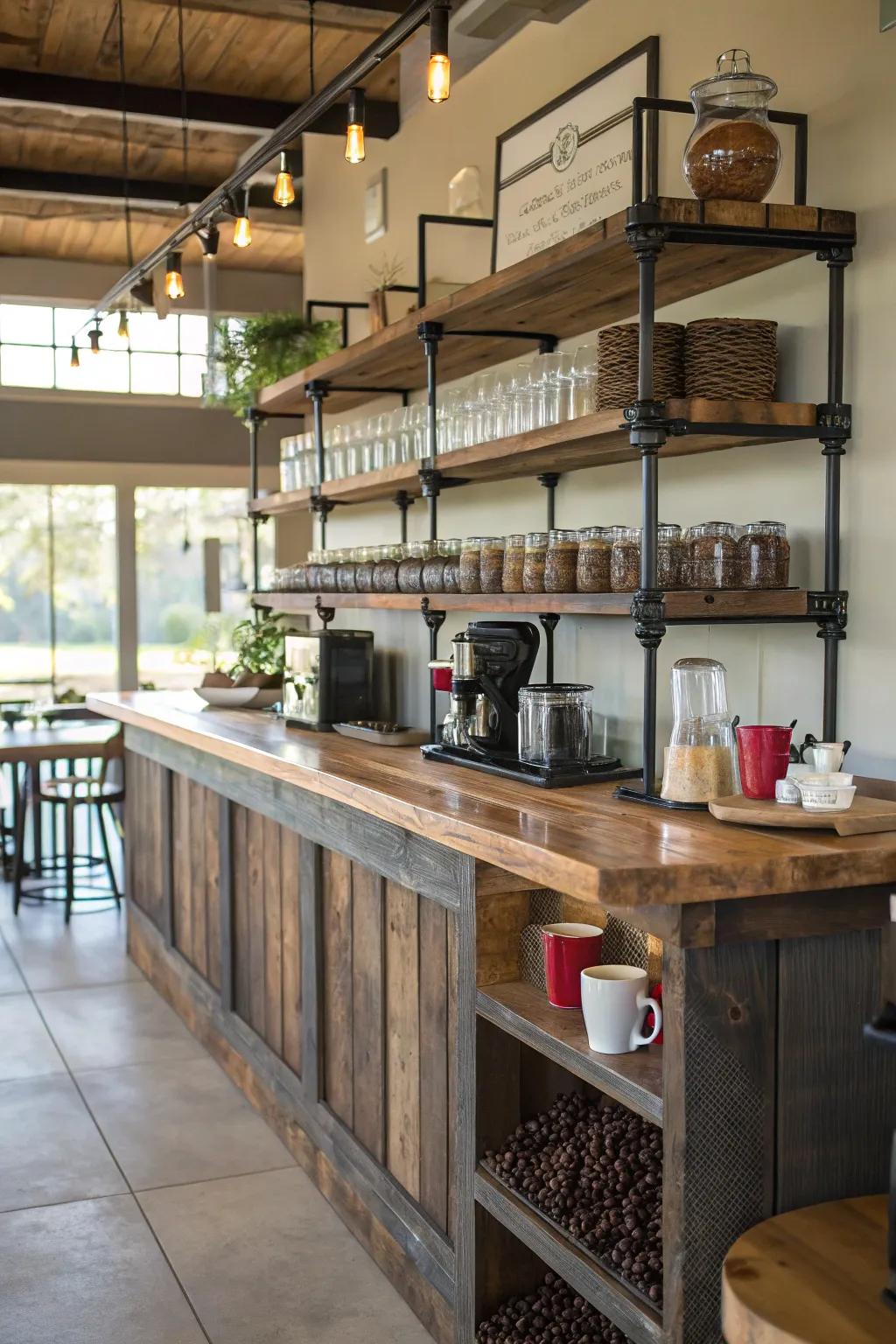 Industrial charm with DIY metal panel.