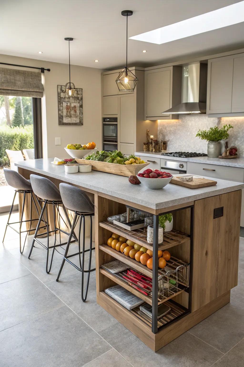 Maximize functionality with a versatile kitchen worktop.