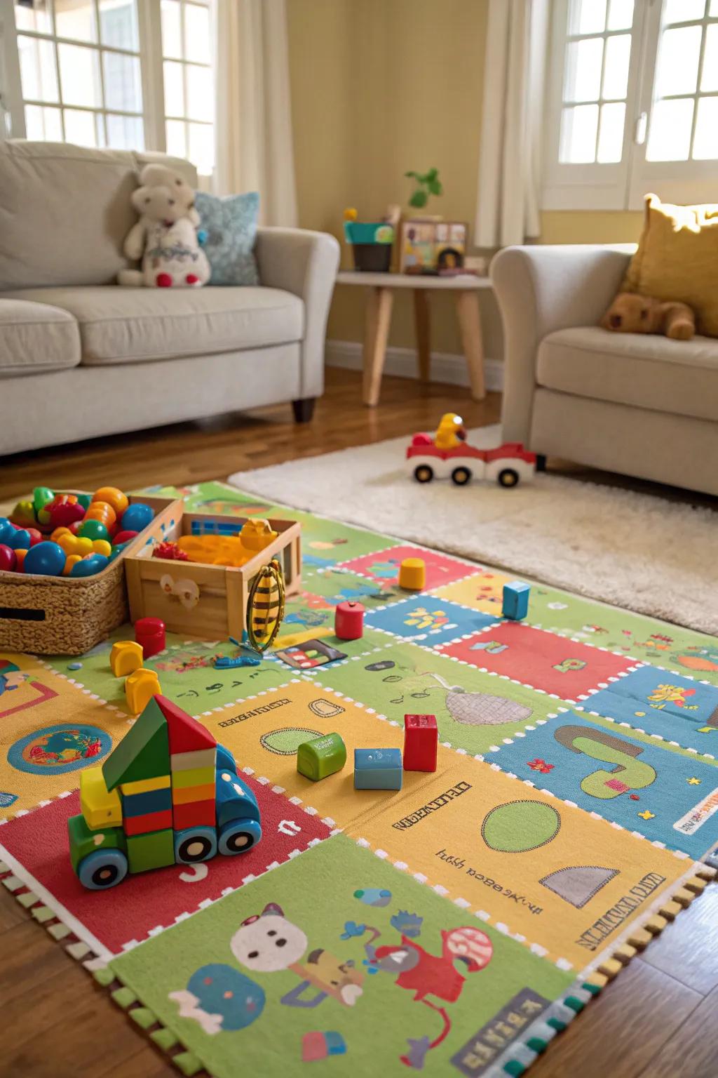 A vibrant play mat that&rsquo;s as gentle on the earth as it is on little knees.