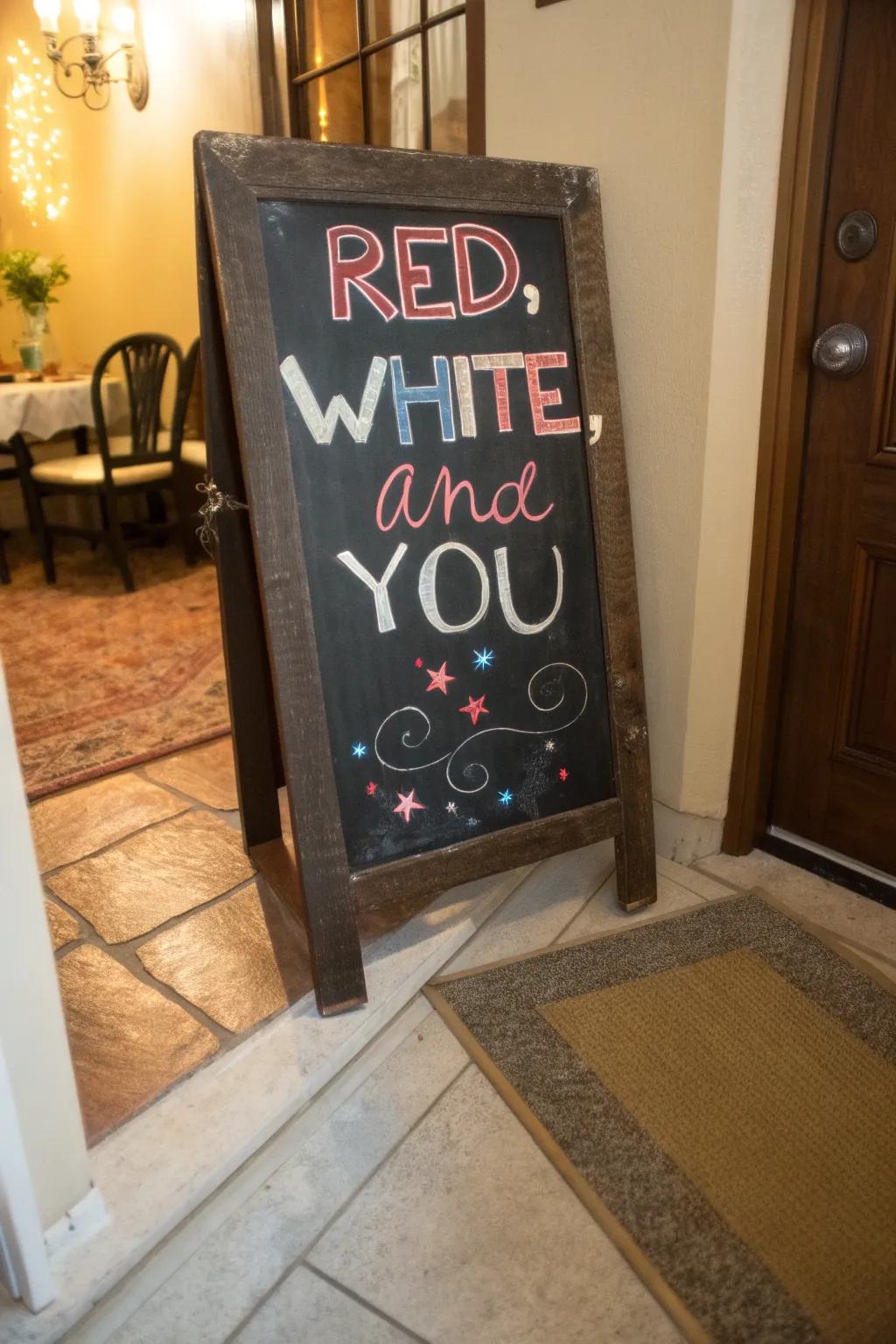 'Stars, Stripes and You' invites guests into the celebration.
