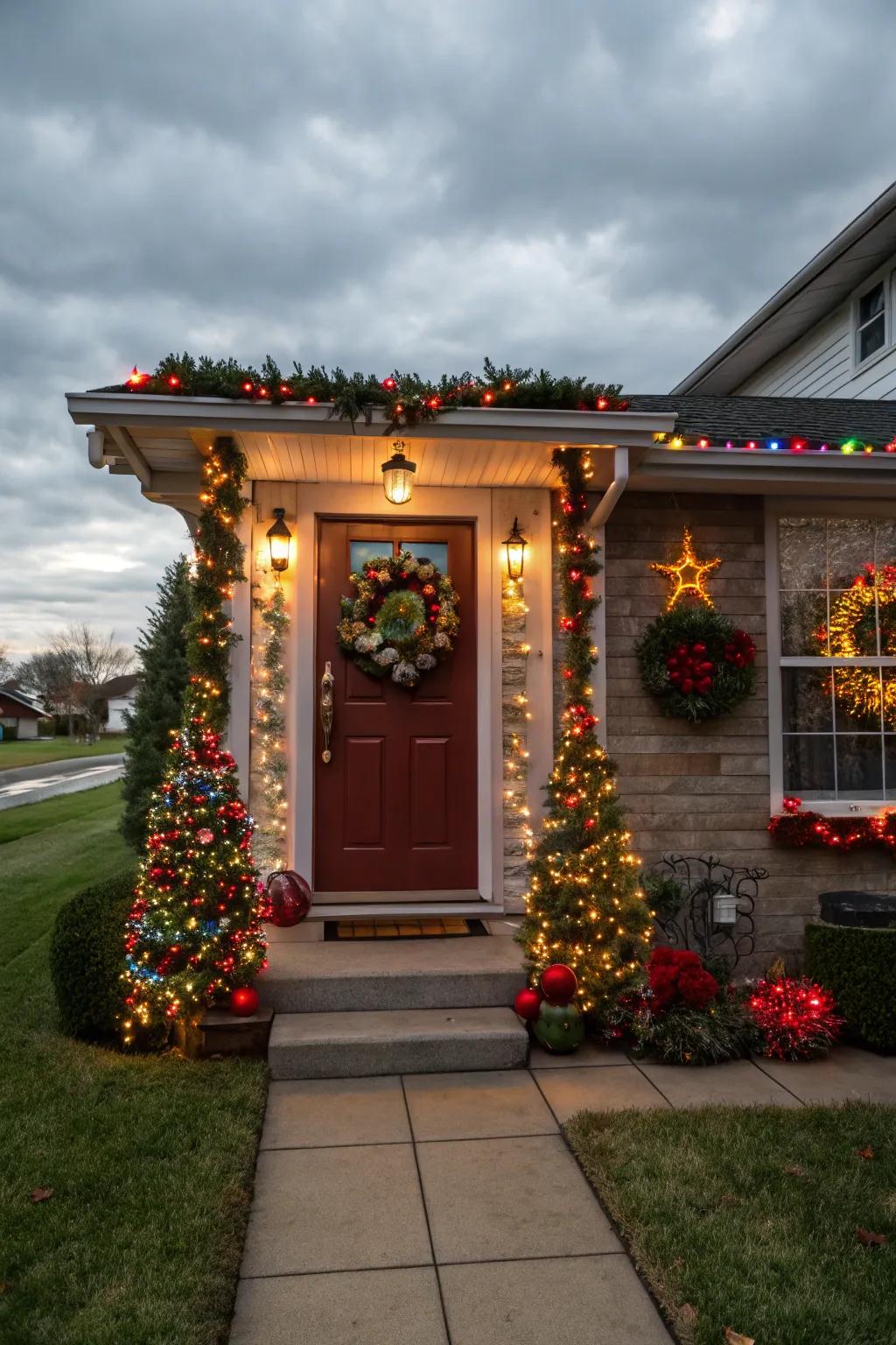 Themed designs welcomes guests with festive flair.