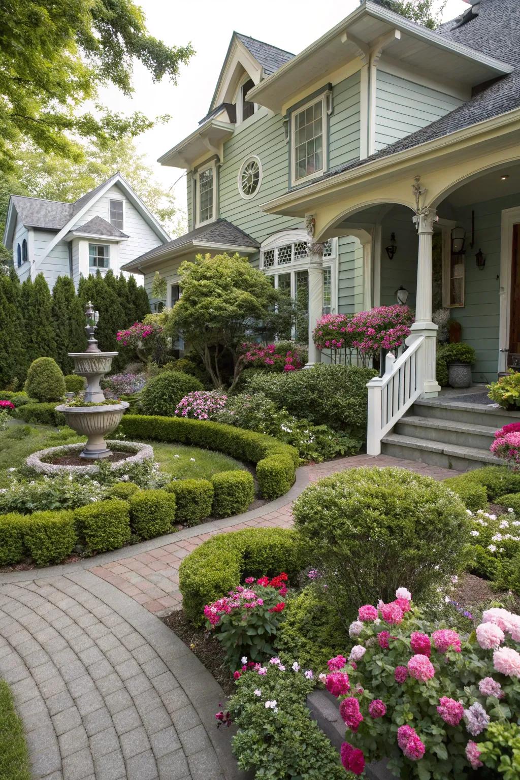 Coordinating colors between your garden and home creates a cohesive look.
