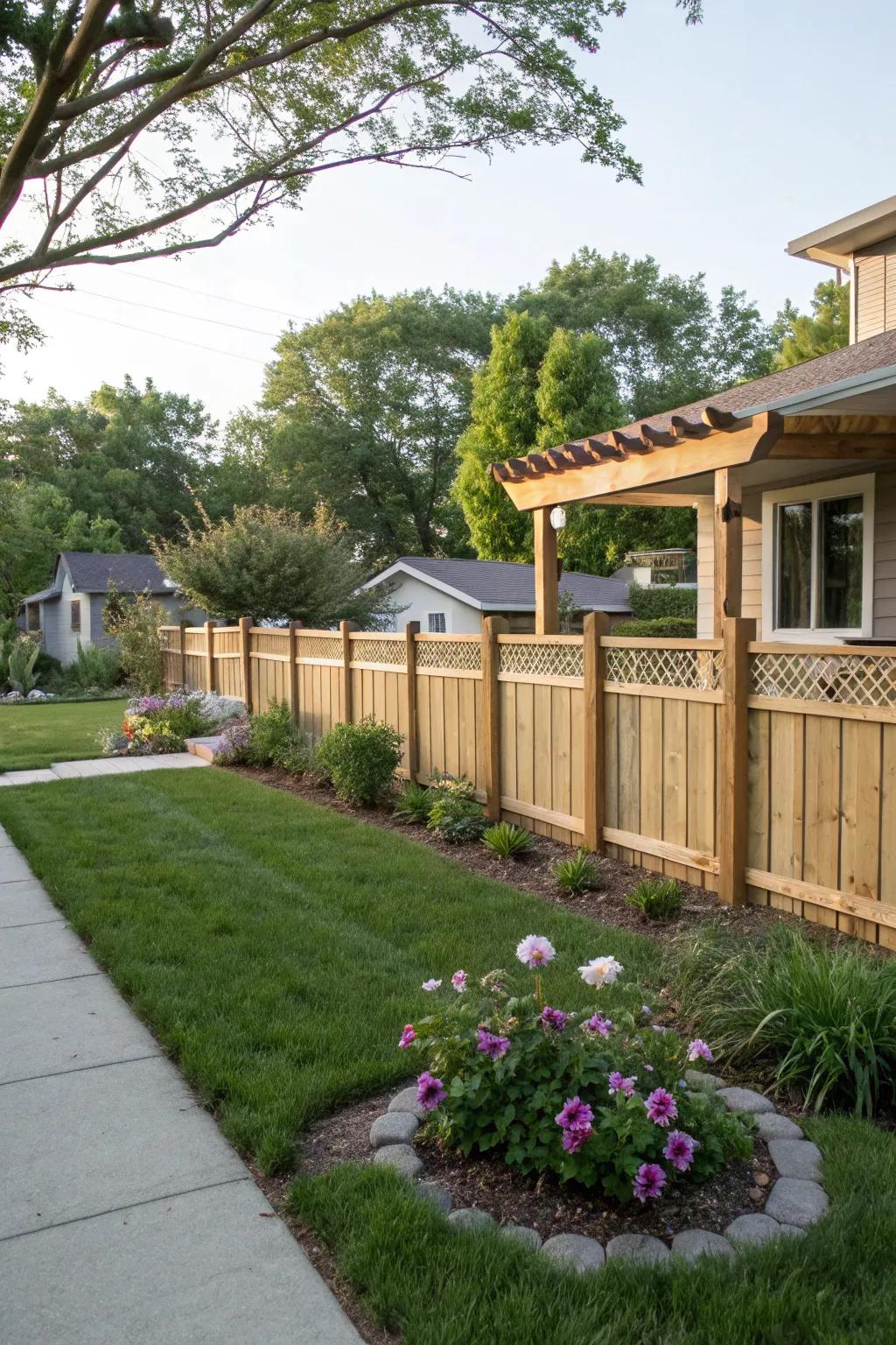 Short fences define and improve your garden space.