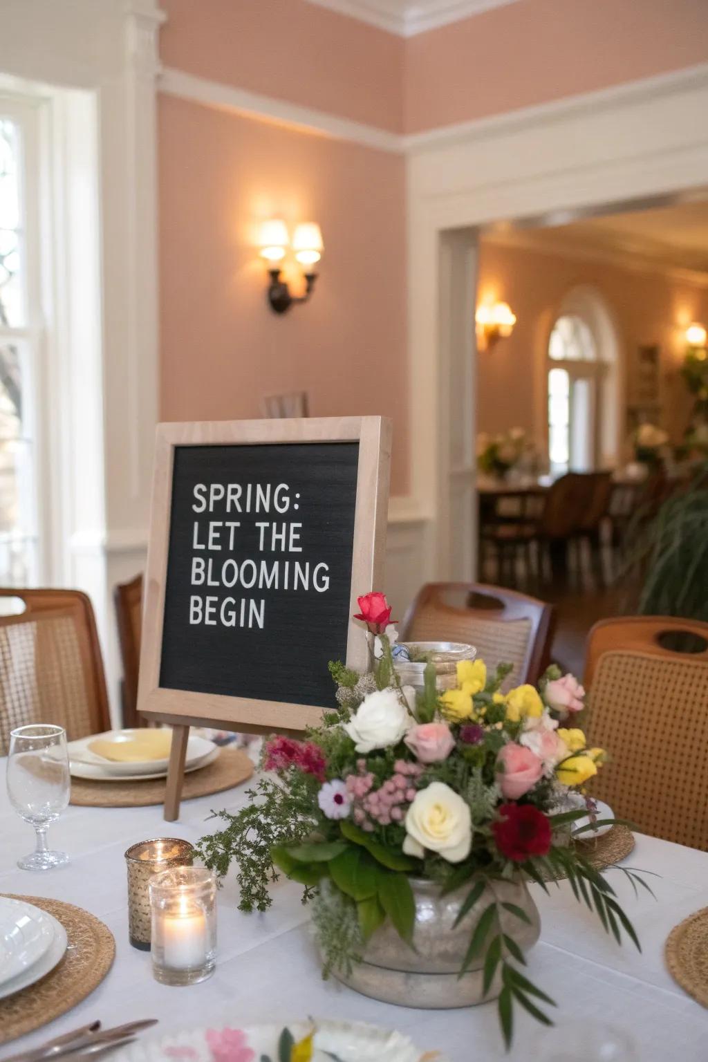 Celebrate the start of the blossoming season with elegance.