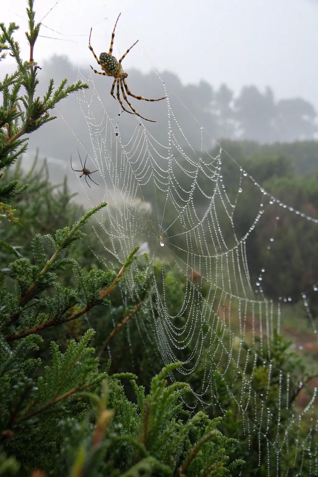 Dust webs and bugs creating a classic Halloween scare.