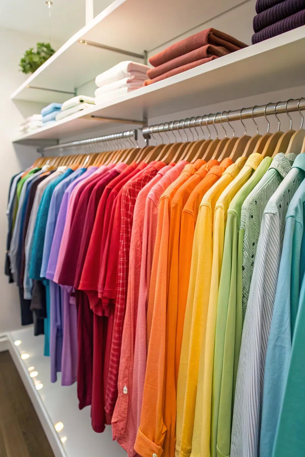 Streamline your choices with color-coded organization.