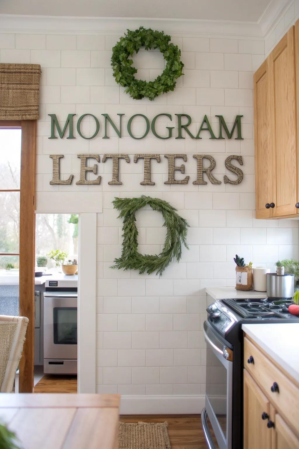 Eco-friendly letters offer style with a conscience.