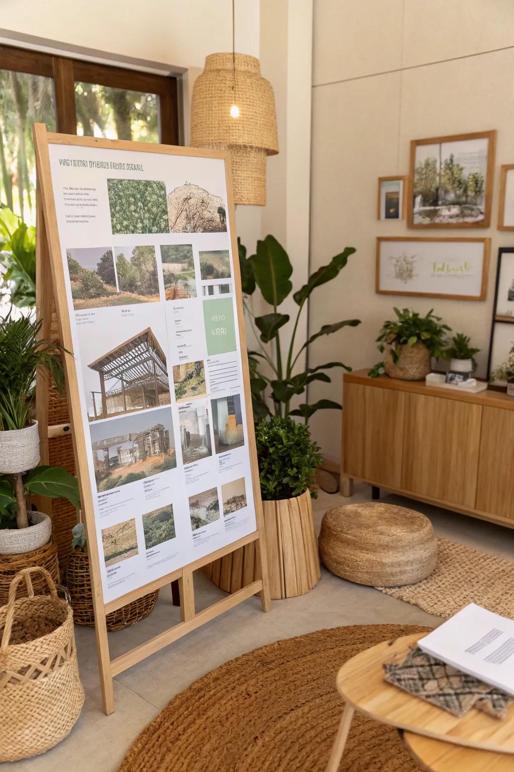 Approach design responsibly with a board dedicated to sustainable living.