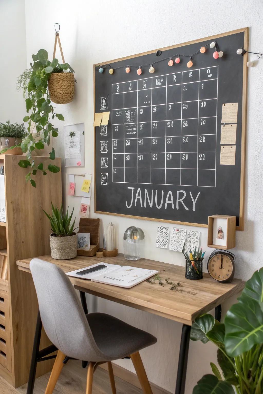 Stay organized with a January planner design.
