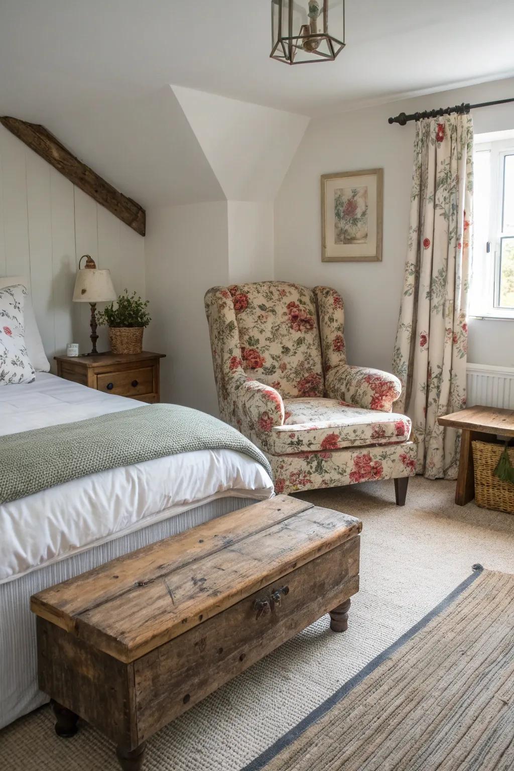 Unexpected twist introduced through eclectic seating