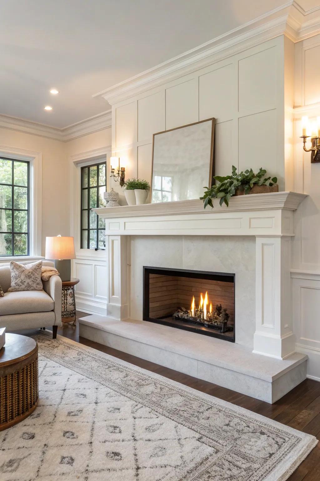 Elevated mantels bring a modern edge to your fireplace.