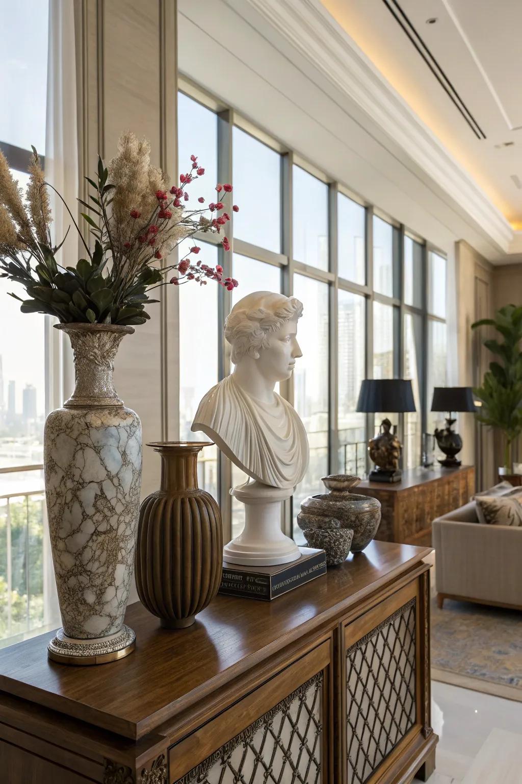 Thoughtful decor adds personality and warmth.