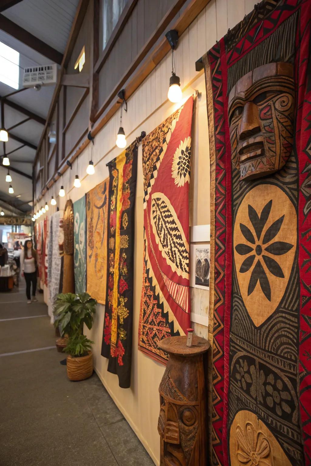 Standout decorations make a striking centerpiece.