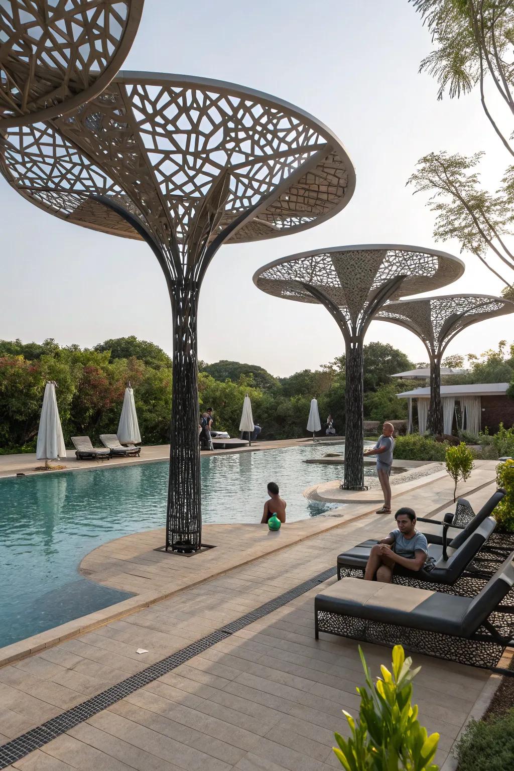 Artistic touches turn shade builds into captivating focal points.