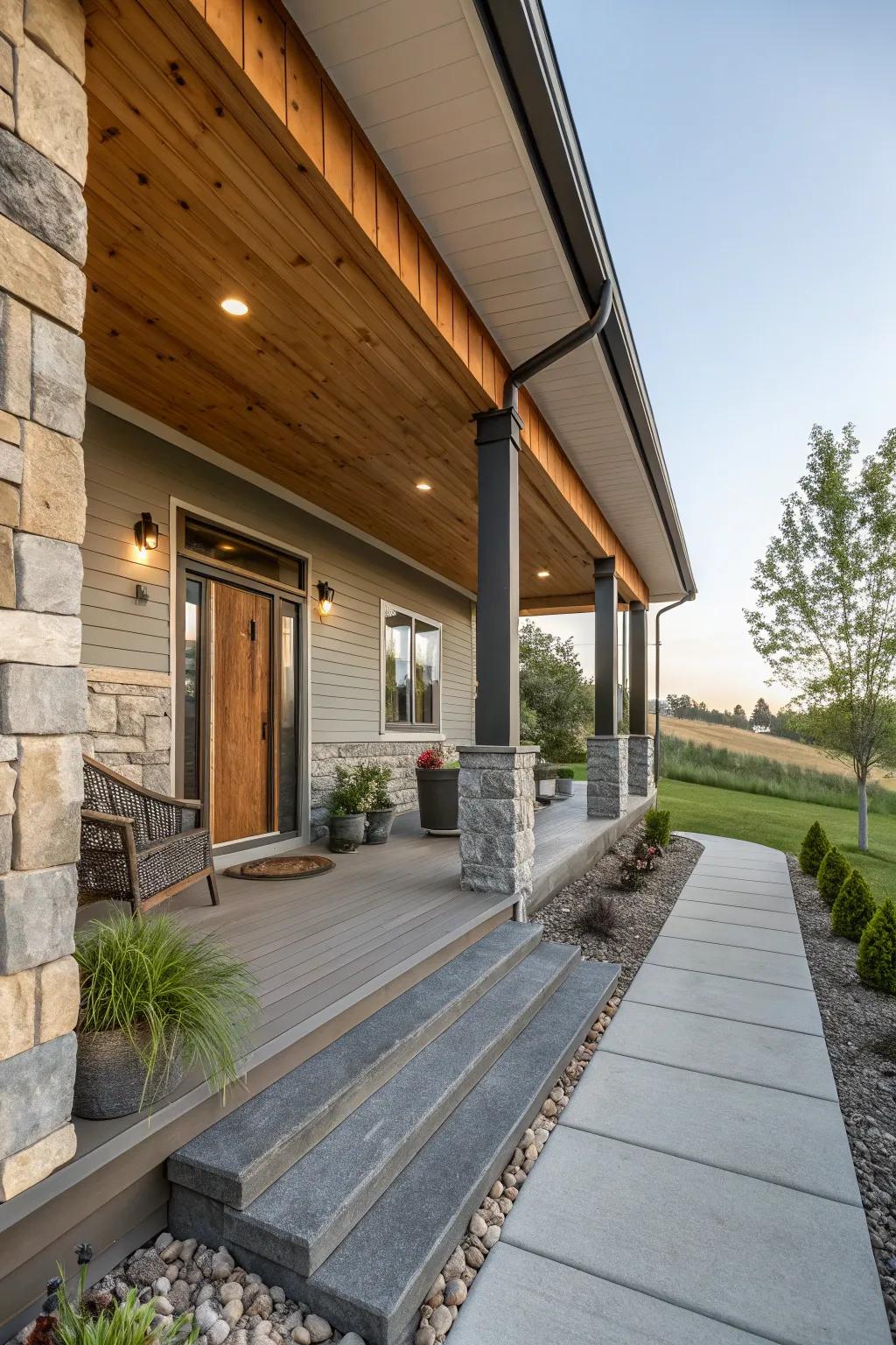 Distinctive charm with a combined design.
