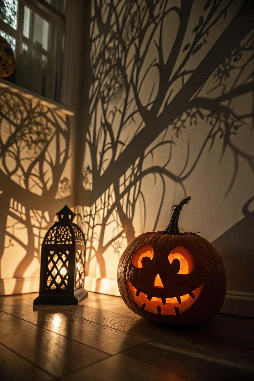 Refined shape pumpkin for a hauntingly elegant appearance.