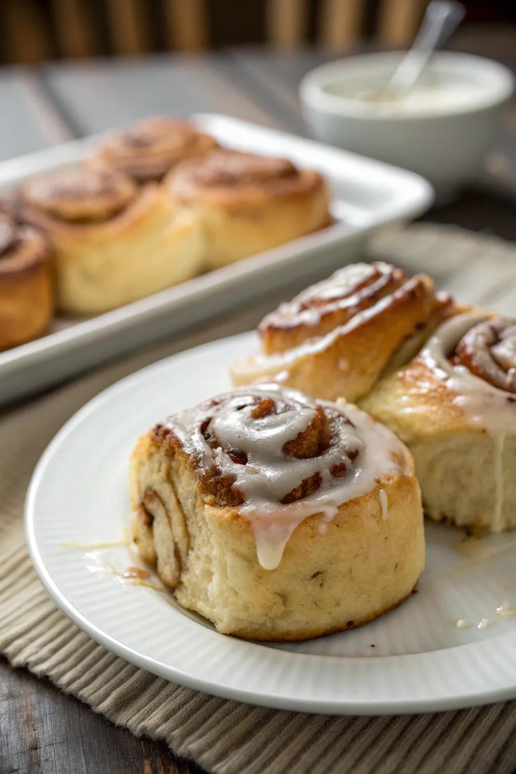 Cozy spice twirls bring a comforting aroma to your breakfast.