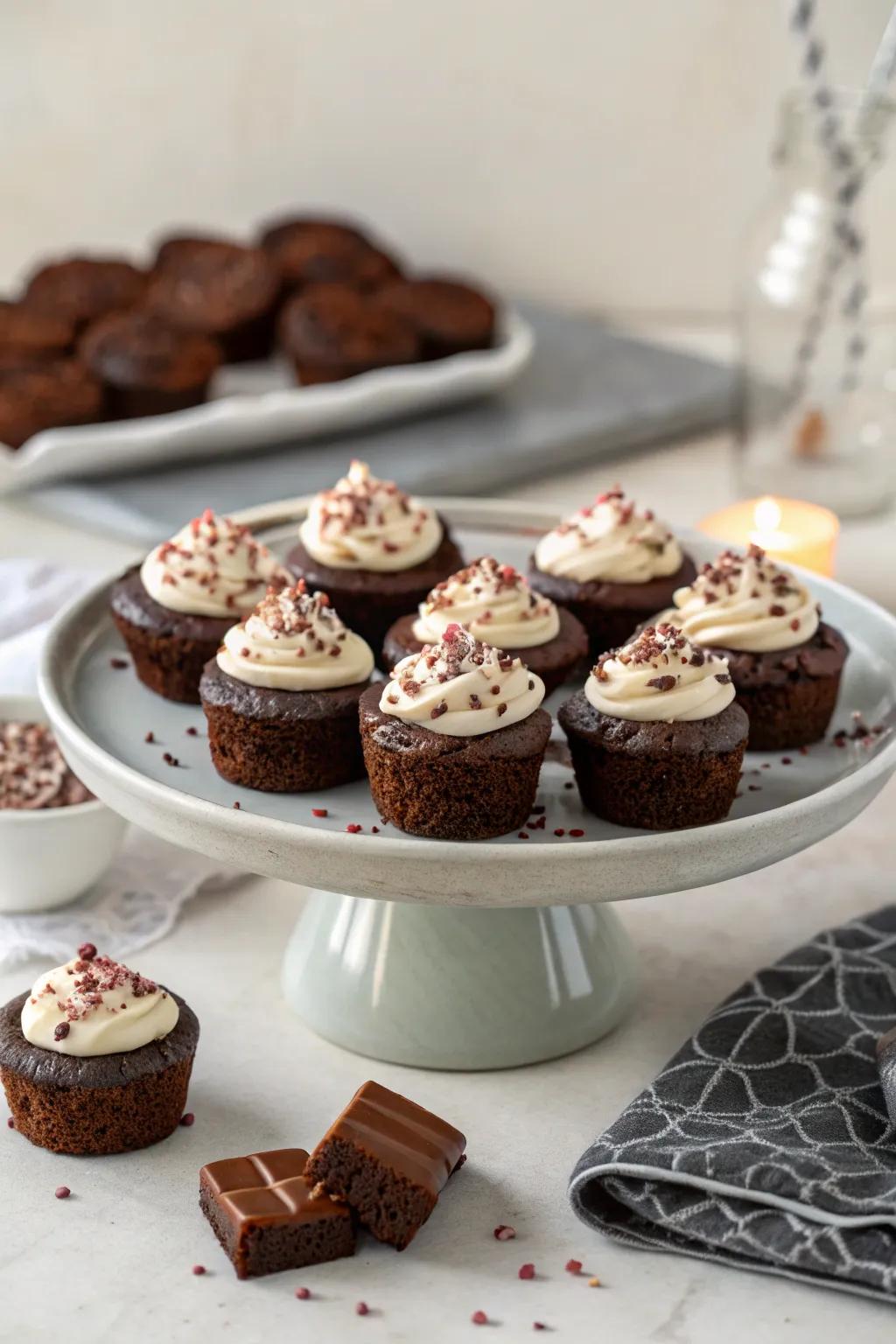 Indulgent small chocolate bites providing a rich and delightful treat.