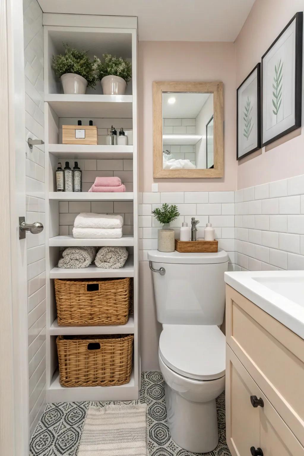 Every nook offers potential for storage and design.