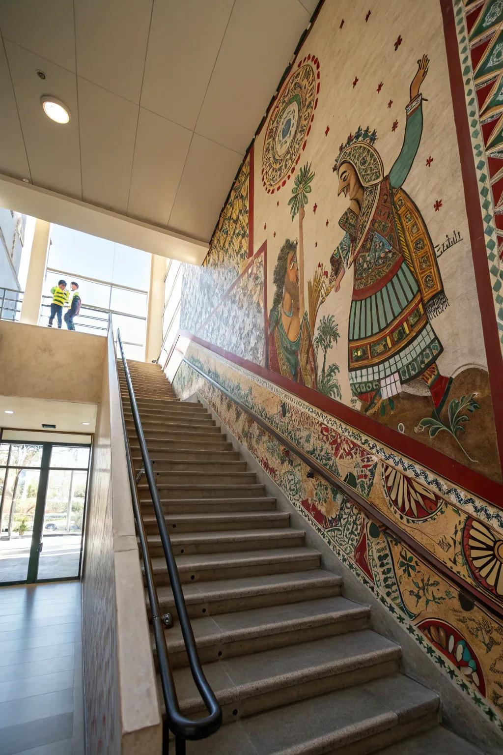 Celebrate culture with a heritage-inspired wall covering.