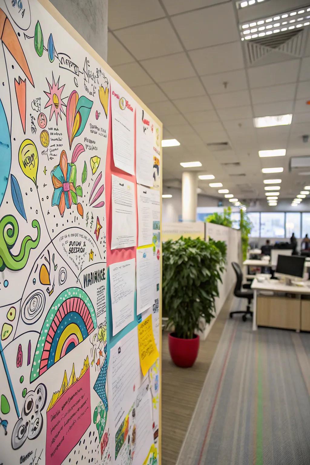 Celebrate the energy of summer using a color festival board.