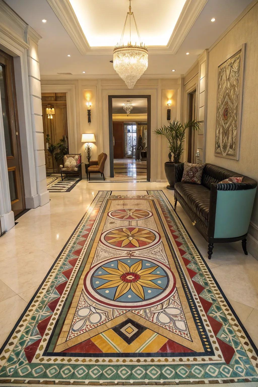 Embrace vintage luxury with Art Deco surface designs.