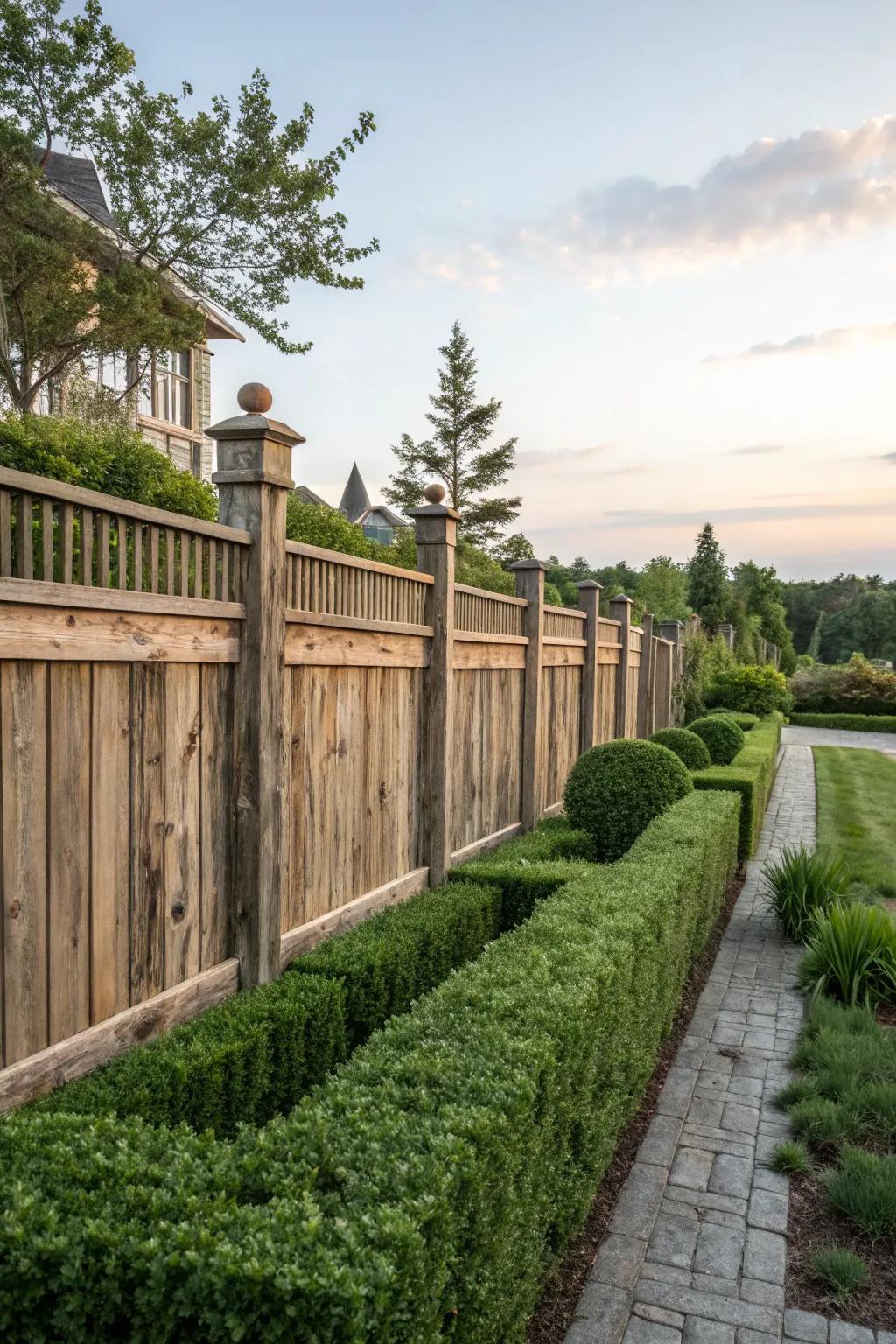 Stained wood brings a touch of sophistication.