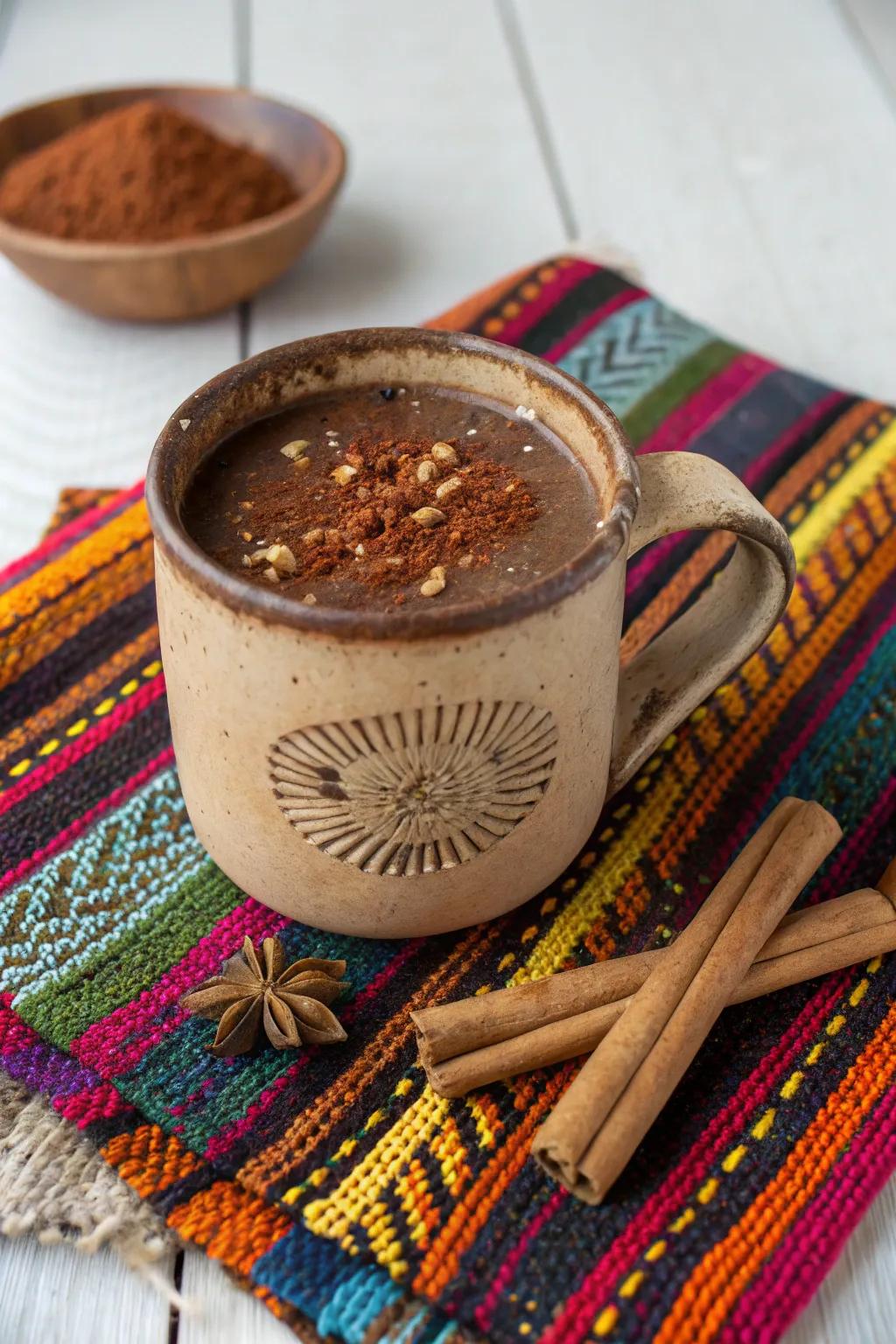 Fiery Mexican Cocoa: Daring and spirited