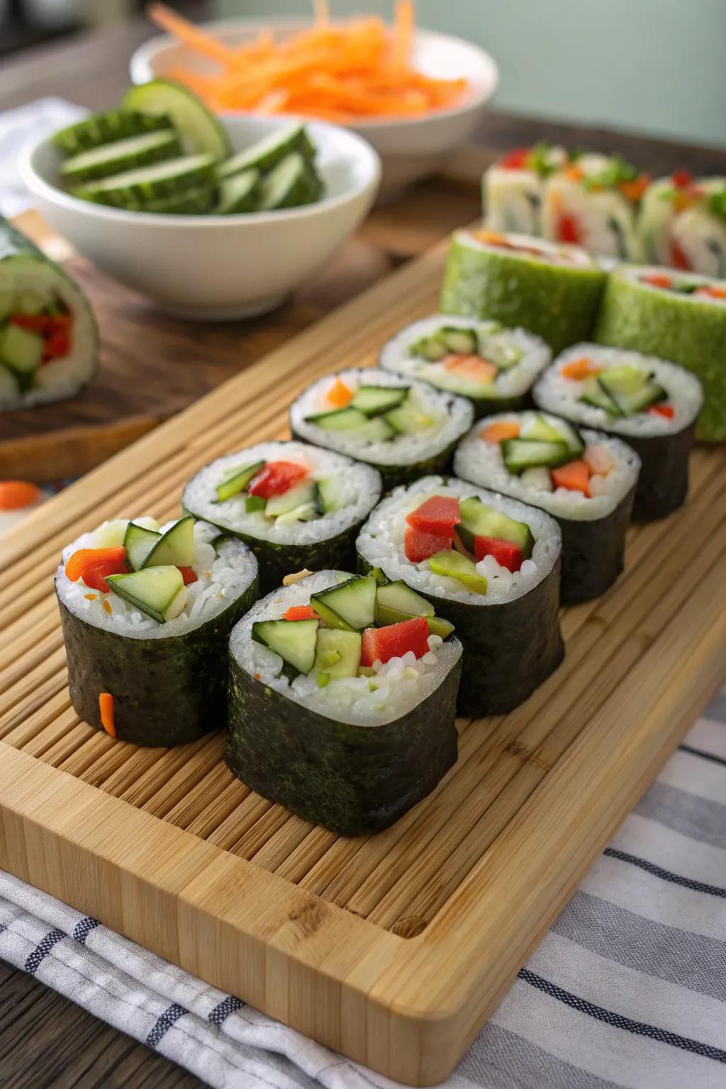 Sushi for creative twists.