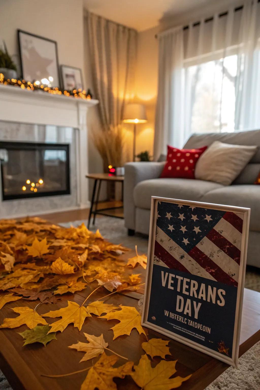 Seasonal warmth paired with patriotic spirit.