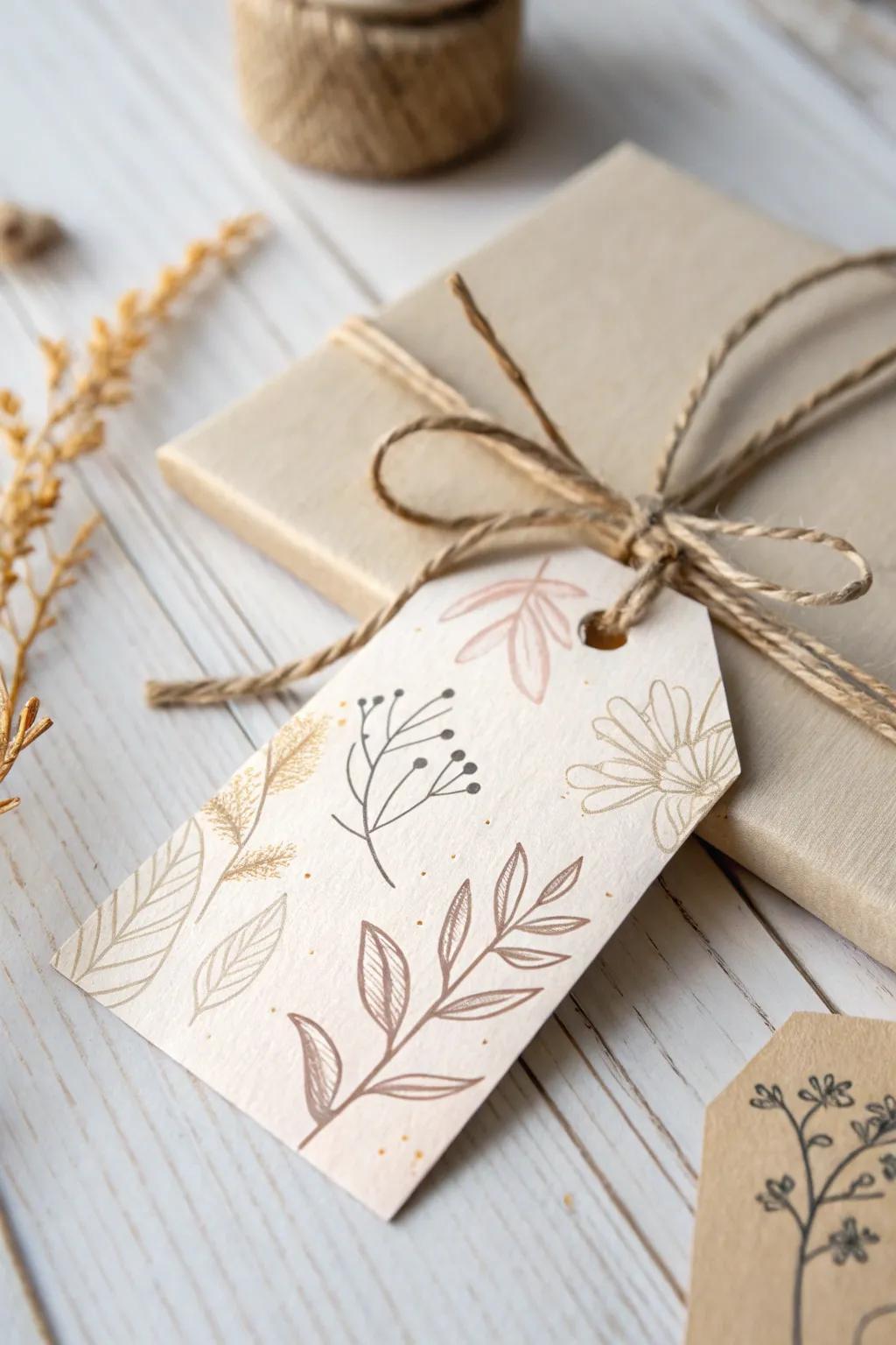 Add a personal element to your gifts with these charming handmade labels.