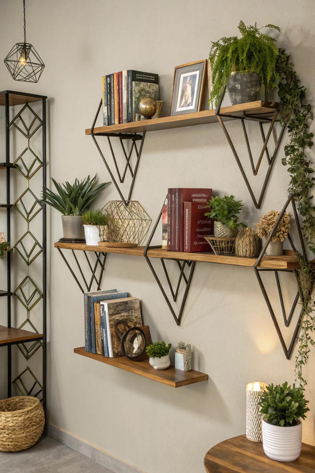 Transform shelves into functional artworks.