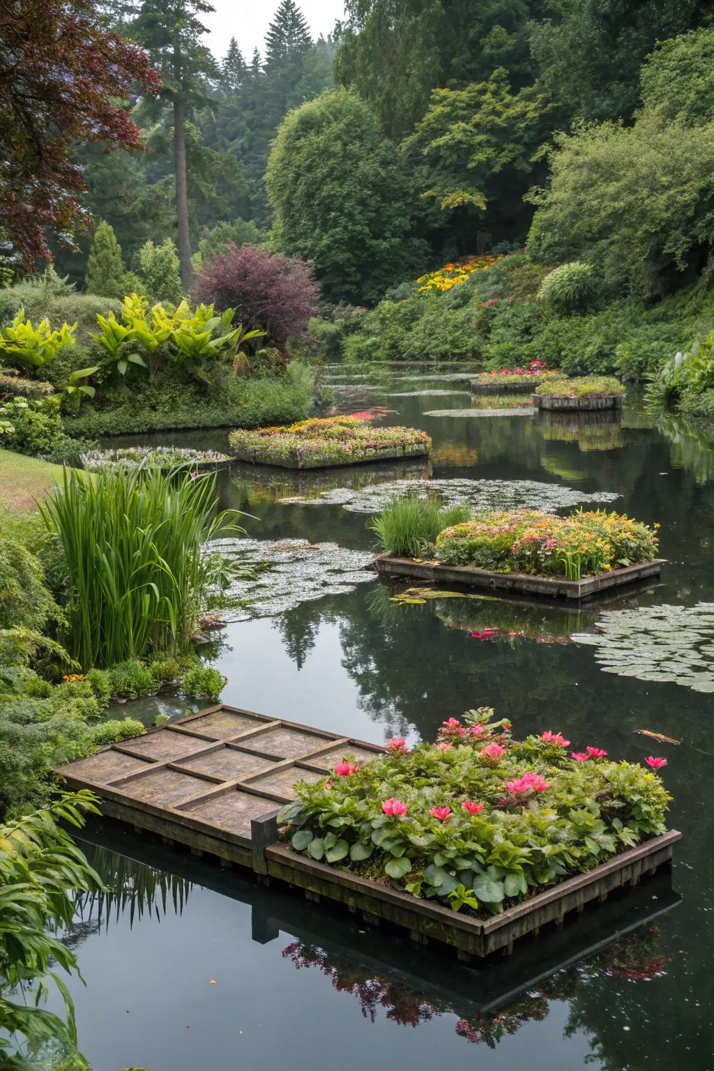 Hovering platforms establish distinct and shocking green space ventures.
