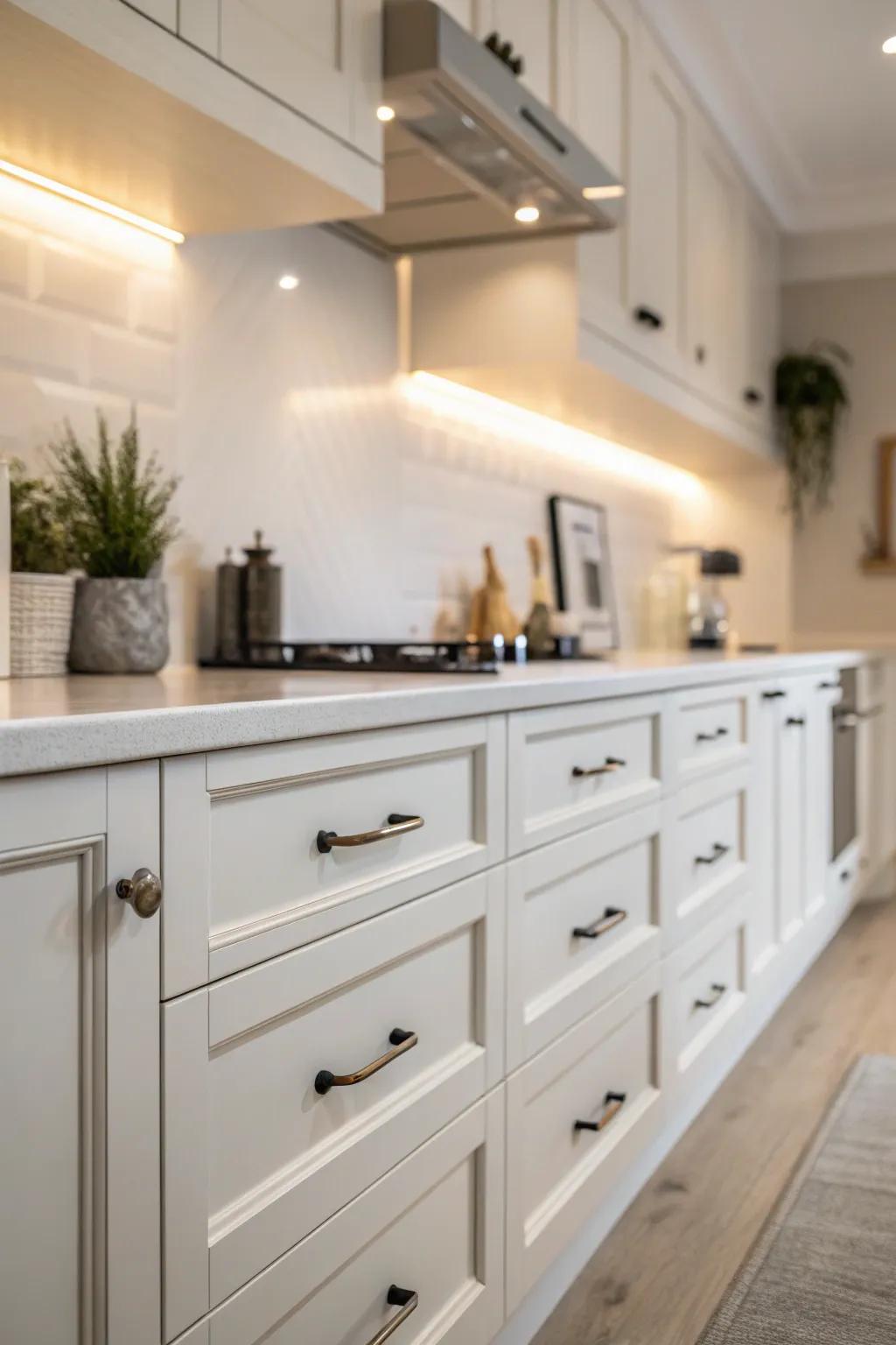 Subtle pewter hues offering understated elegance.