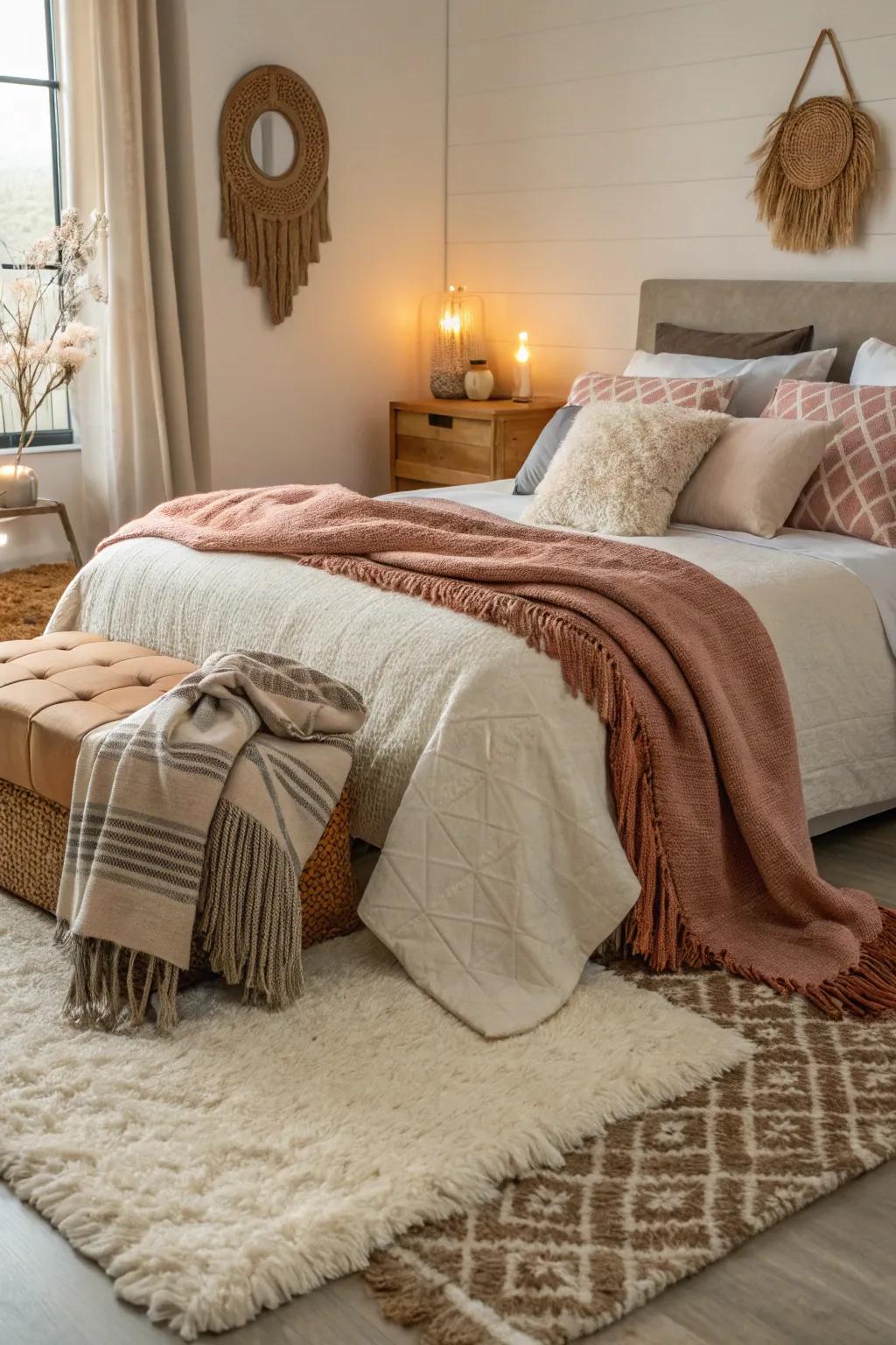 Textures add warmth and depth.