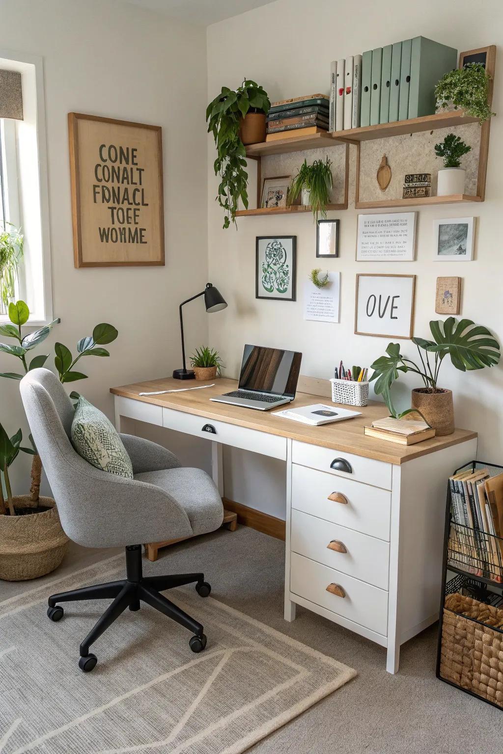 A personalized workspace boosts productivity and creativity.